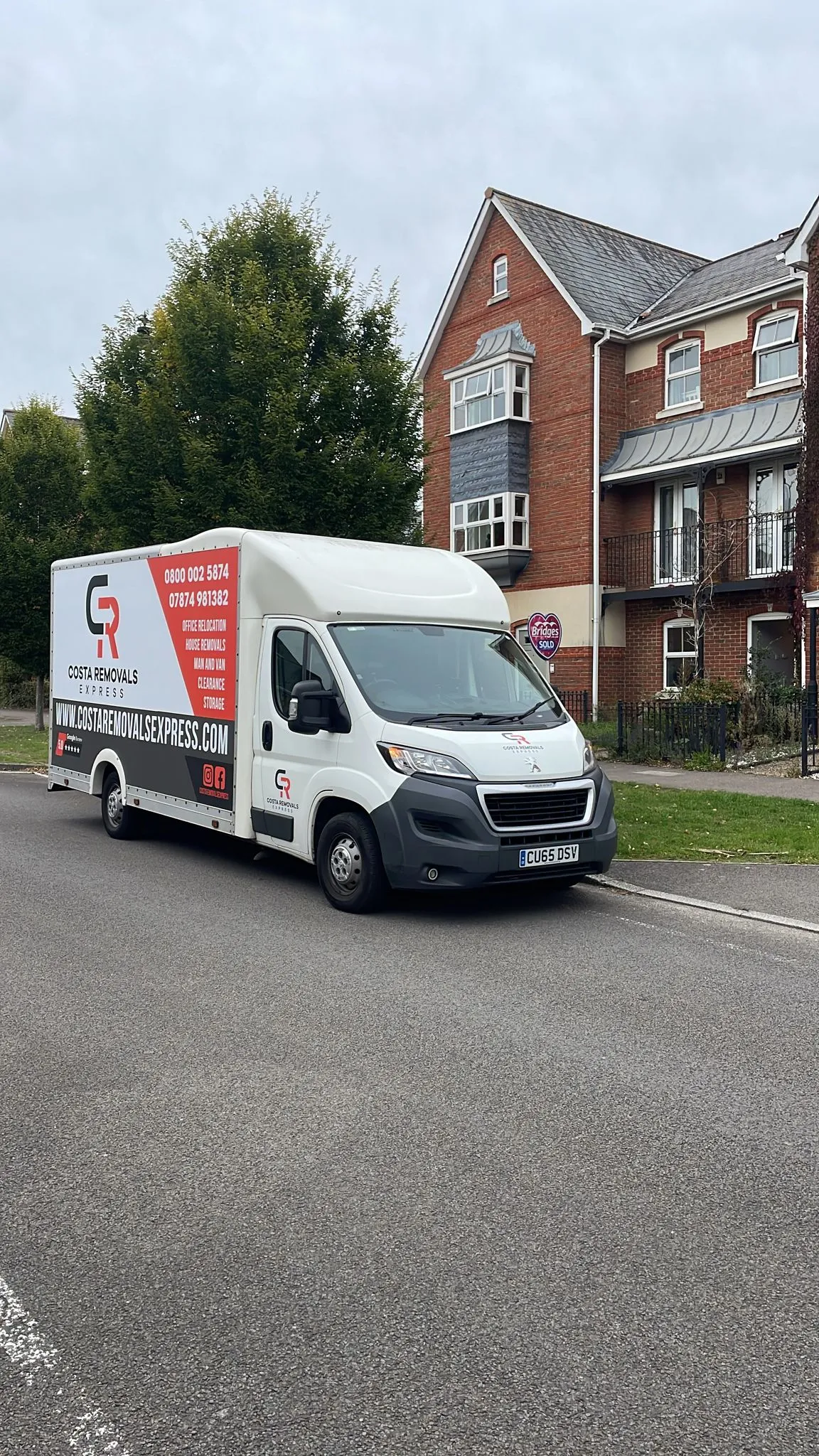 costa removals van | moving UK